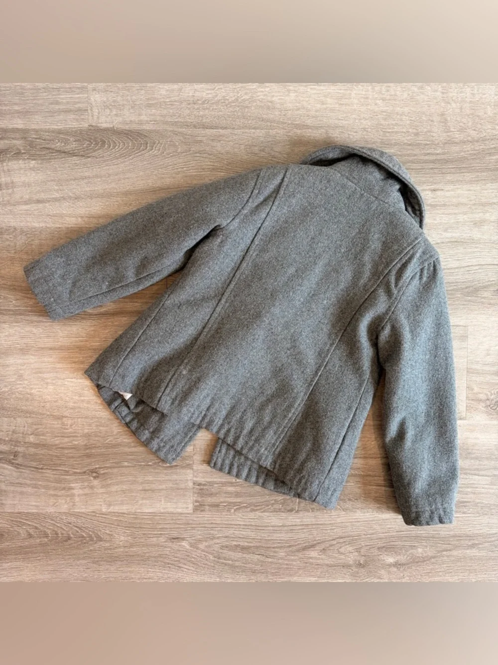 Old Navy little girls gray peacoat